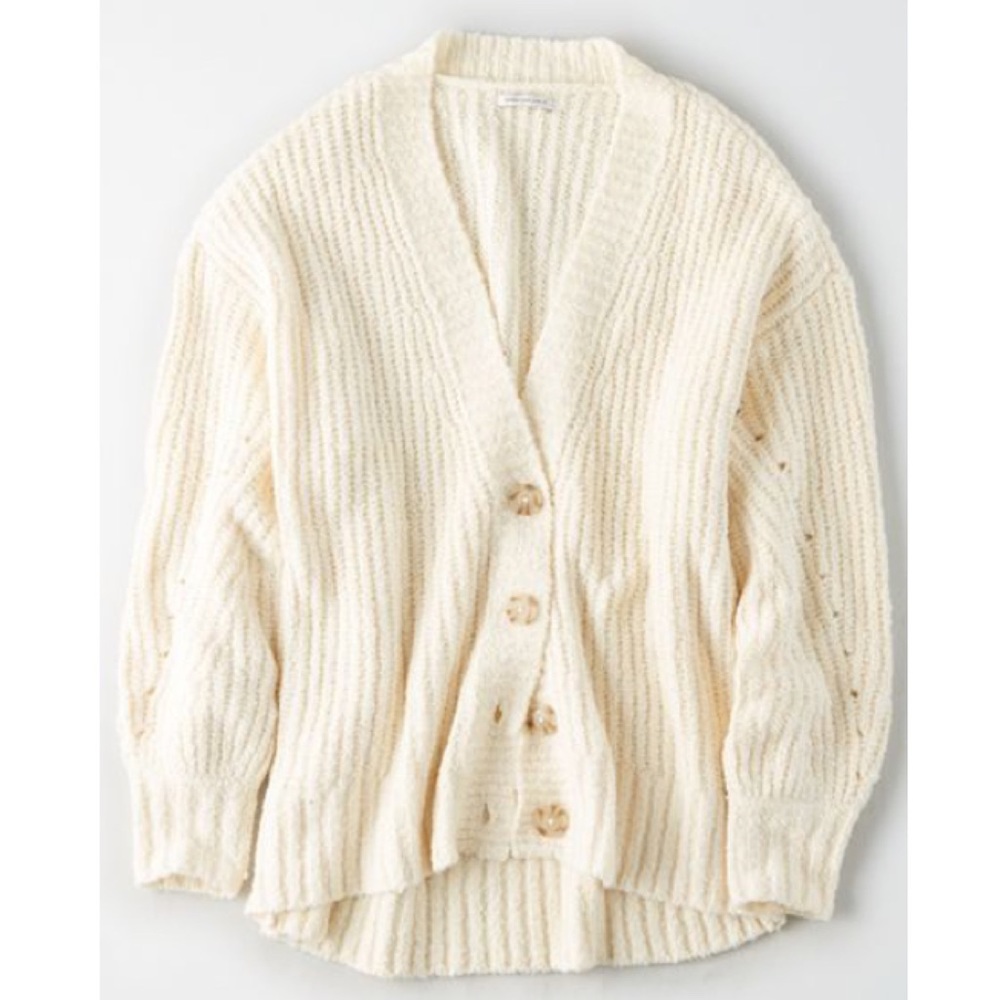 Oversized Button Up Cardigan